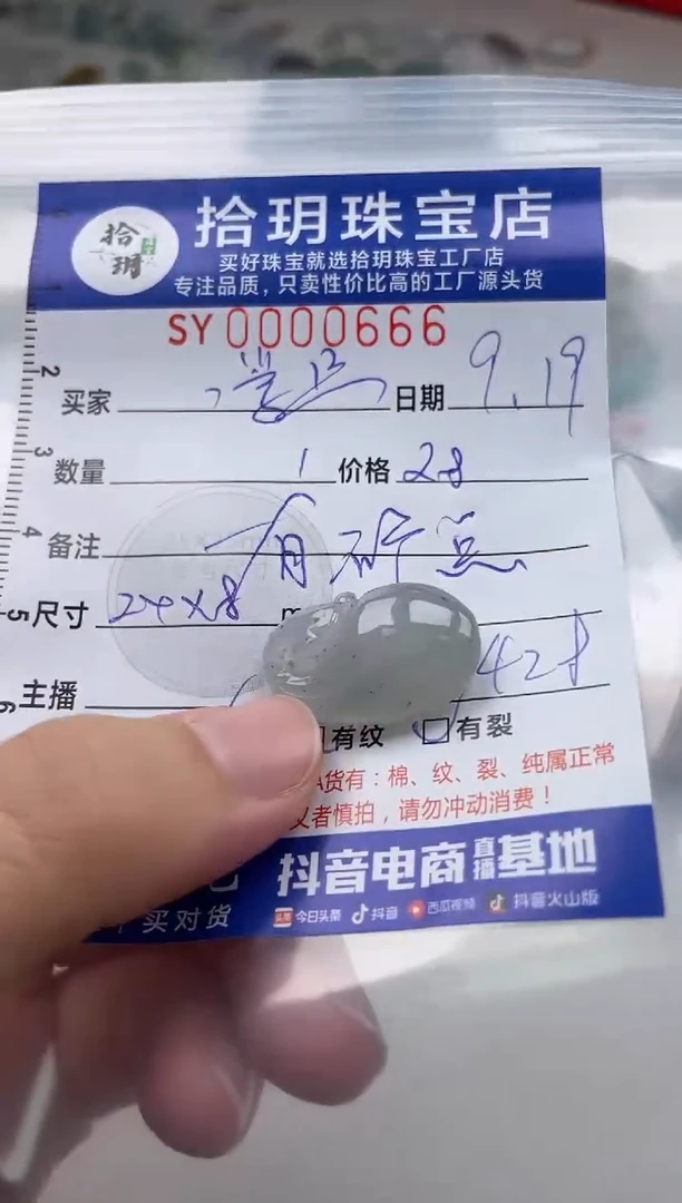 颈饰未镶嵌翡翠学**3翡翠挂件钱袋（有矿点）666