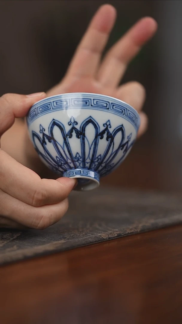 曦然堂仿明大鸡心杯