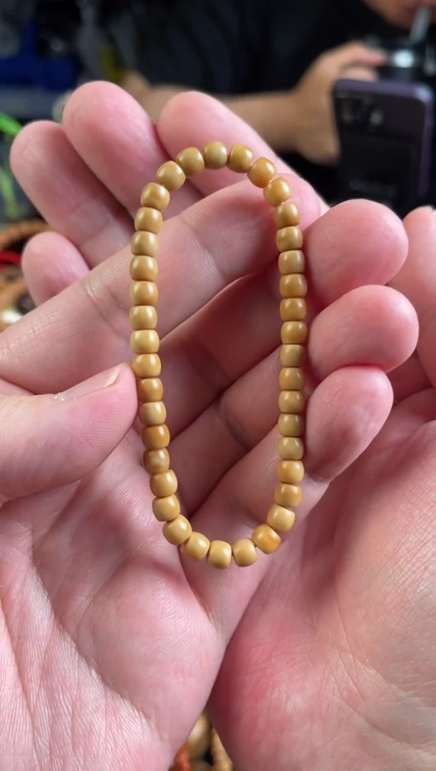 白玉菩提手串王胖子文玩工作室龙脊菩提6*5单圈