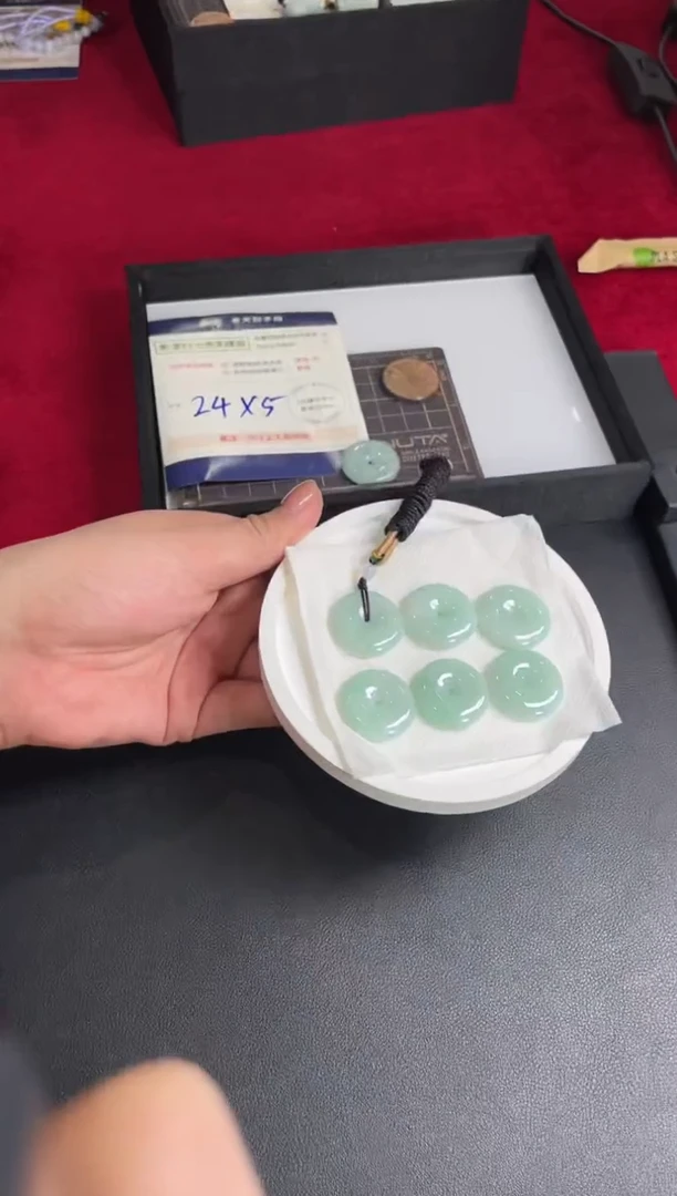 【闪购商品】翡翠挂件未镶嵌平安扣FL01配绳/多样性发其一CP