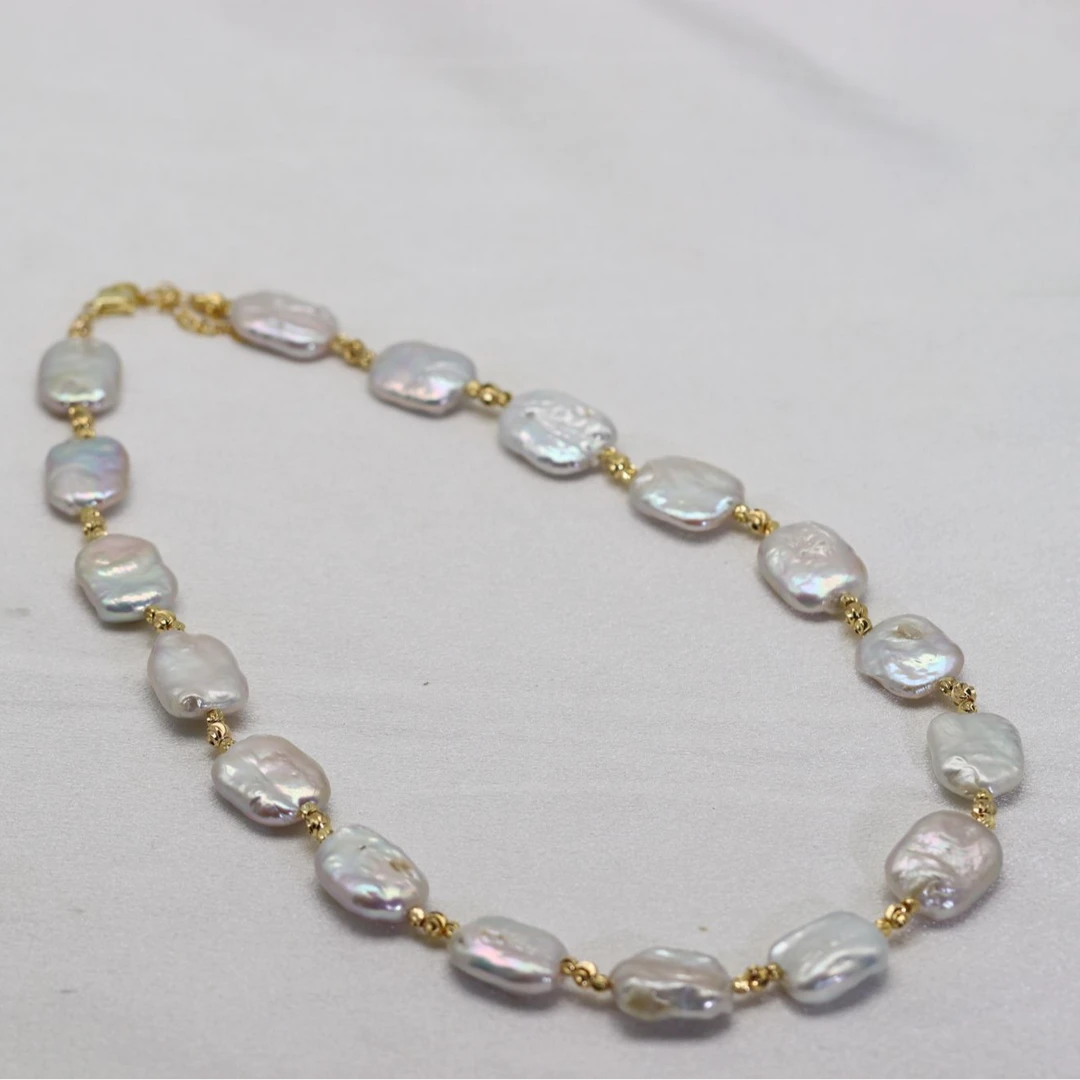 406  巴洛克白色珍珠项链