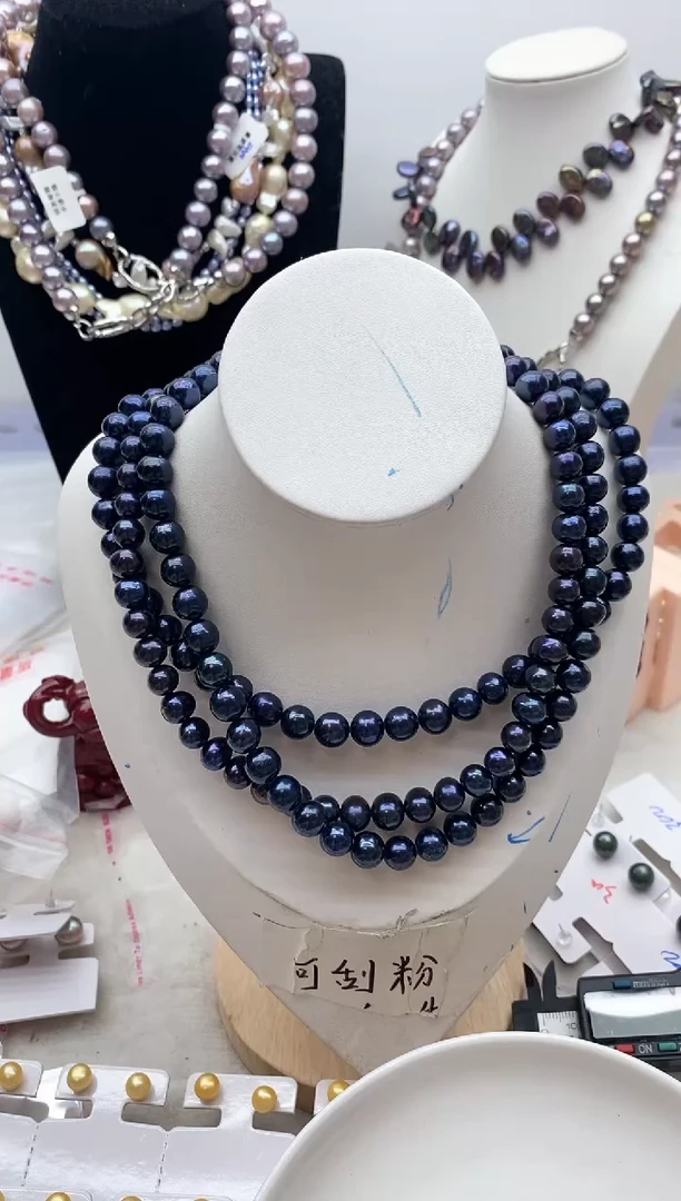 【闪购商品】淡水珍珠颈饰钛钢37