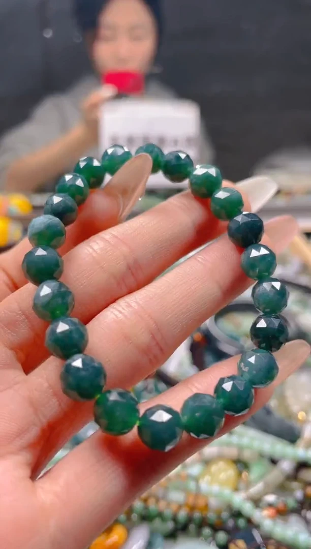 【闪购商品】翡翠颈饰未镶嵌8-9MM/R/翡翠A货一图一物