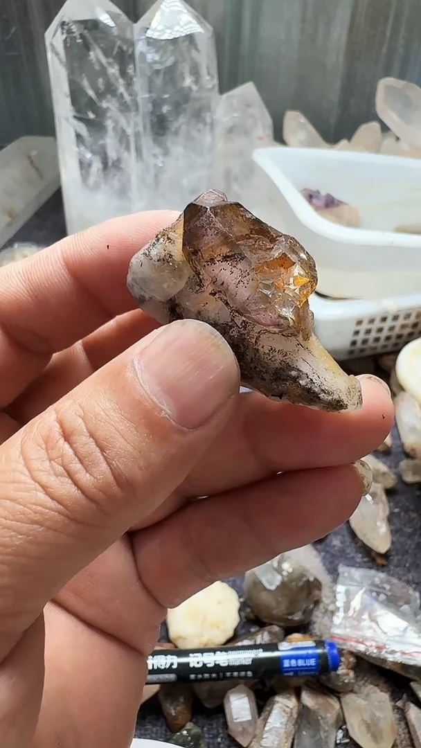 水晶珠宝半成品未镶嵌毛毛水晶20