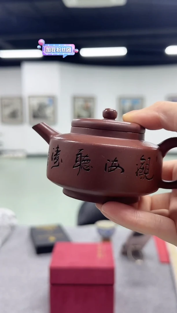茶壶紫砂紫砂壶—观海听涛