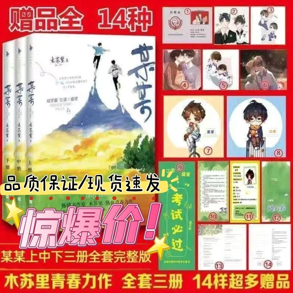 【30天热销1011件】某某无删减正版全册三册完整版木苏里著晋江文学