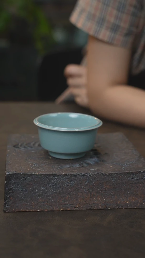 直壁洗杯 汝瓷 （拾汝）（天青）