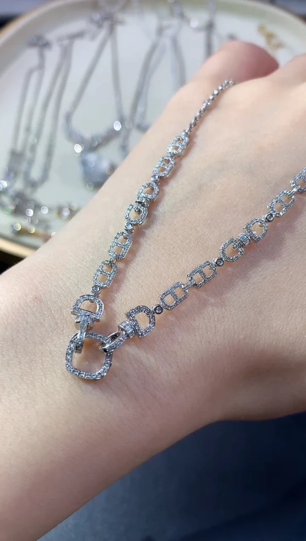 项链18K金镶嵌钻石A214|8300多样性发一件