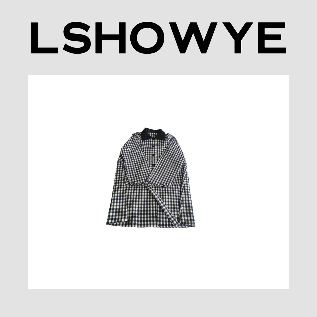 LSHOWYE｜黑杏格撞色外套 AY832733