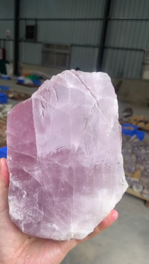 【闪购商品】水晶原石未镶嵌原石粉水晶