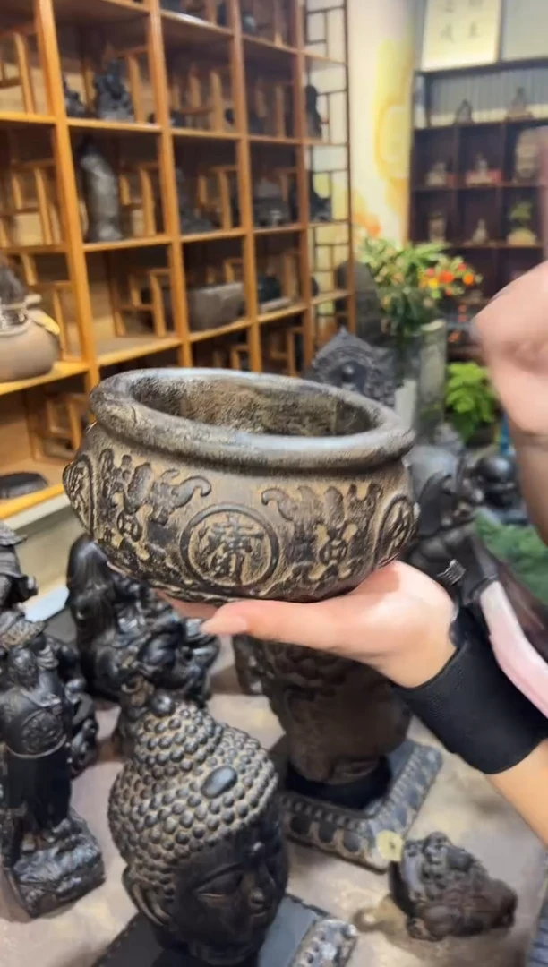 陶土【火山泥】聚宝盆