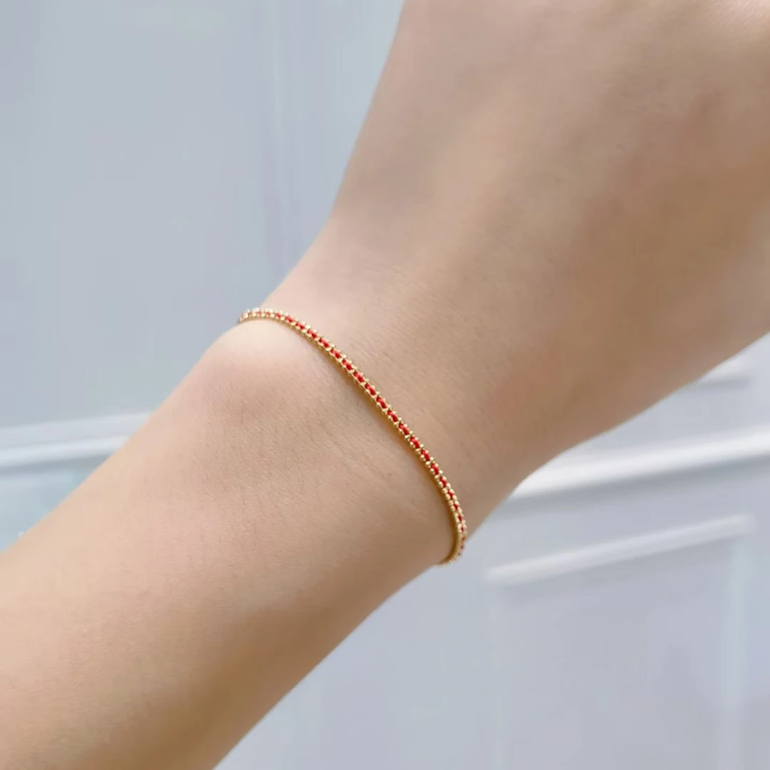 铜合金布艺手链 编织红绳 210