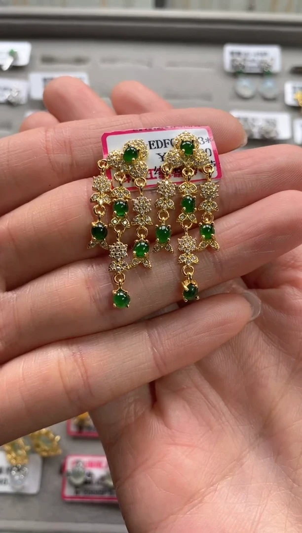 【闪购商品】翡翠戒指银S925镶嵌1111111111     8