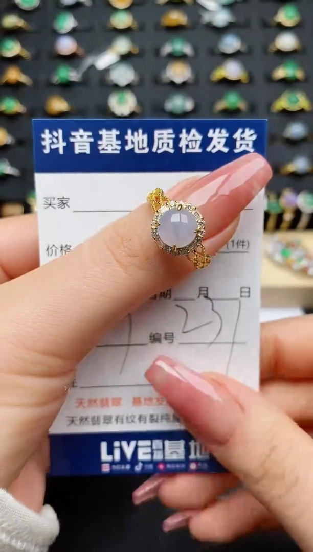 翡翠戒指银S925镶嵌..........