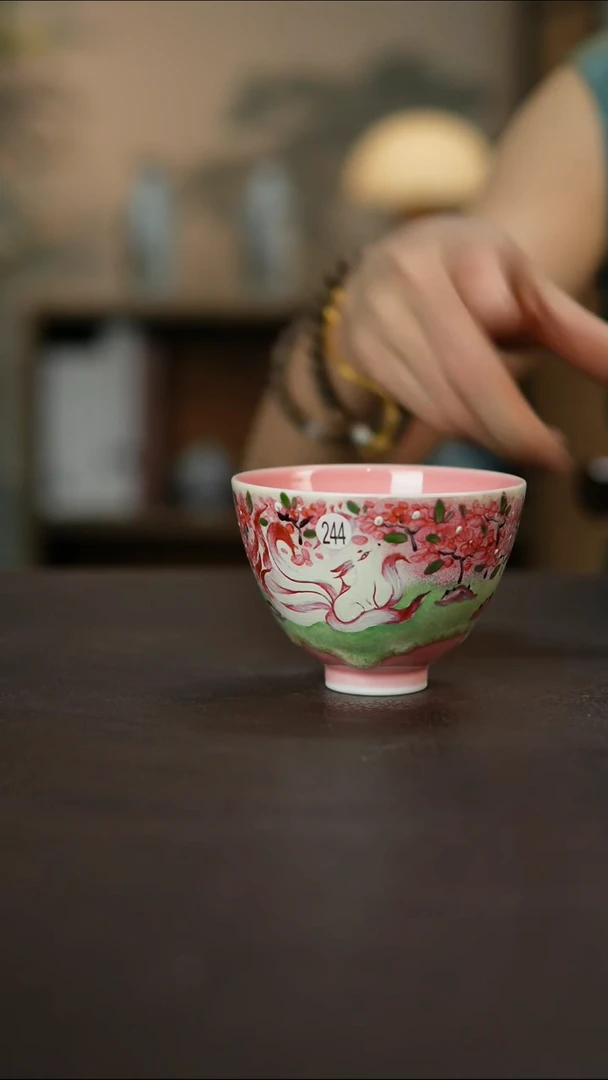 杯景德镇陶瓷杯碗柴烧多人微瑕
