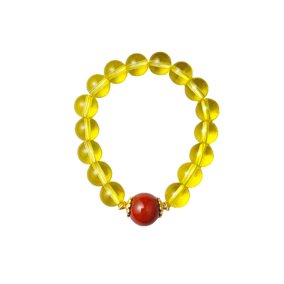 黄水晶手串C02-86赠礼盒(多样性发)