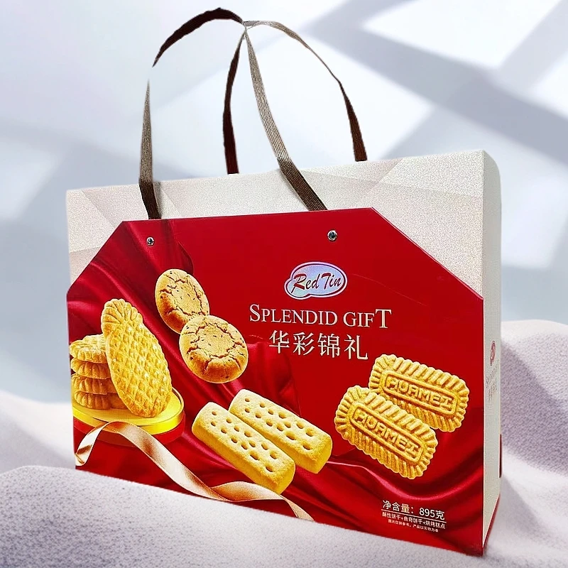 RedTin华彩锦礼高端伴手礼桃酥饼干895克送人送礼下午茶休闲零食