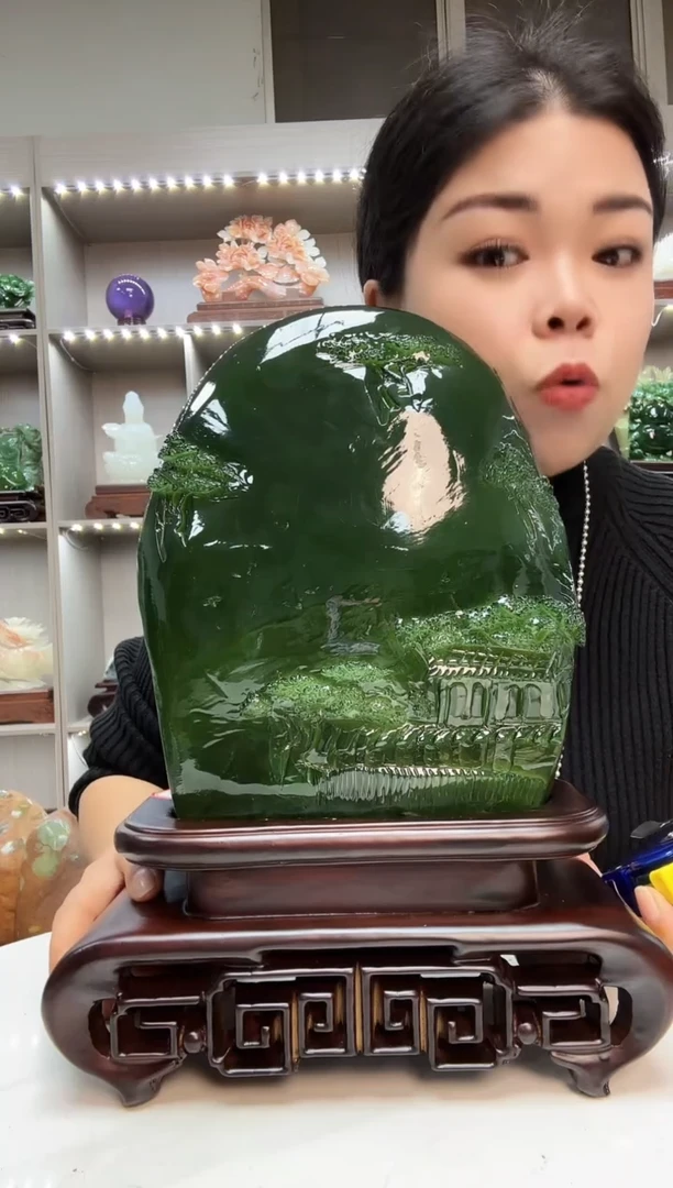 石材天然石材家居摆件办公室客厅玄关高档摆件