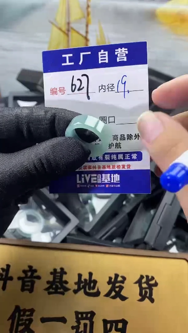 未镶嵌戒圈翡翠627