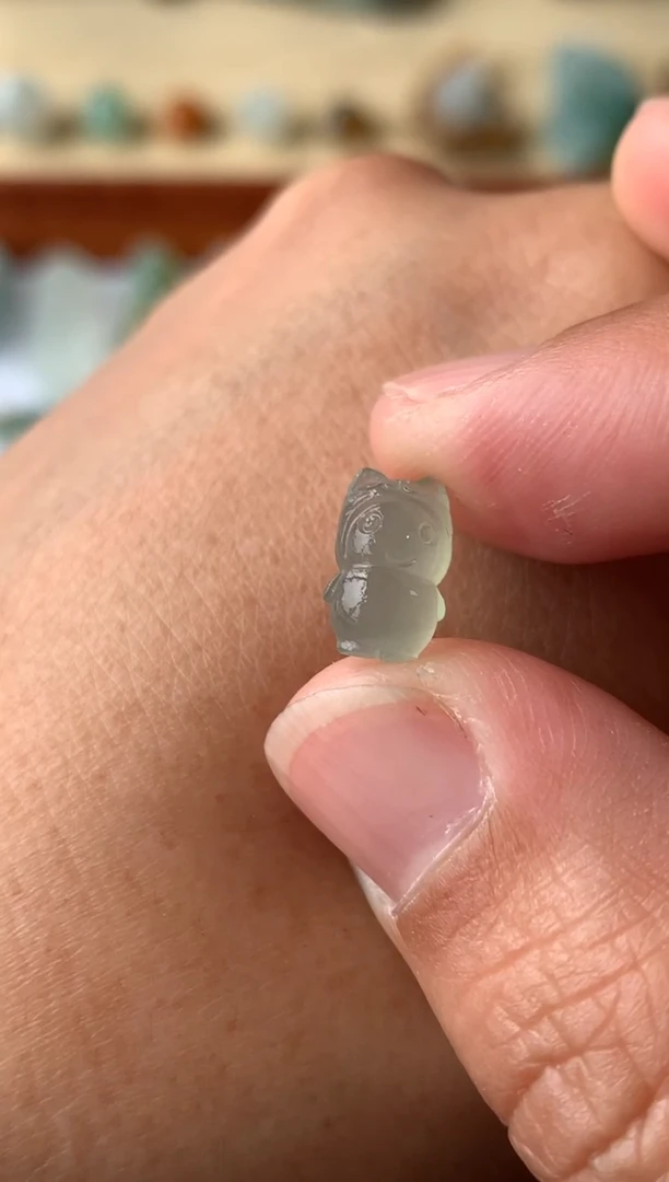 【闪购商品】定制翡翠未镶嵌小可爱180+18