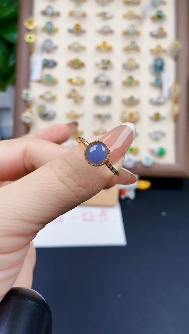 银S925镶嵌戒指翡翠12
