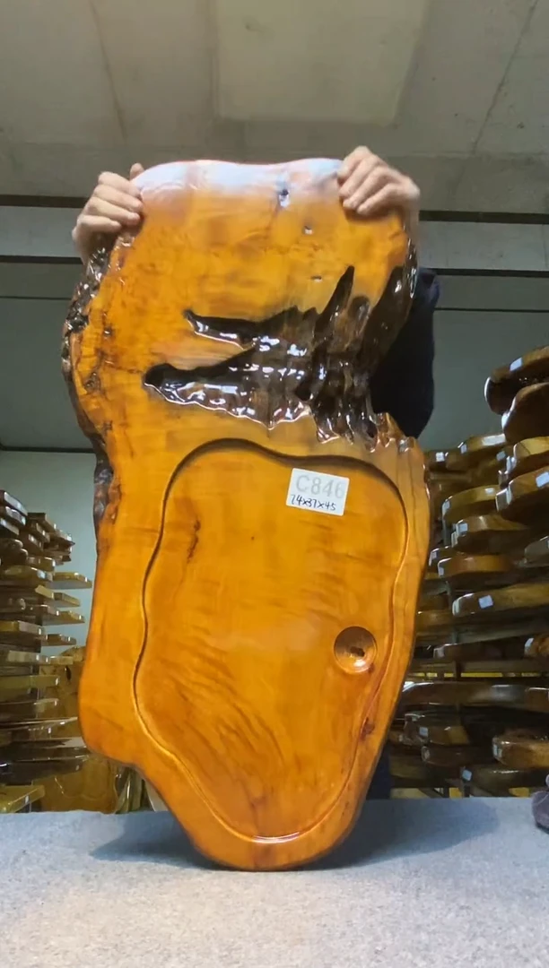 实木原木茶盘 一物一拍(不含配件）