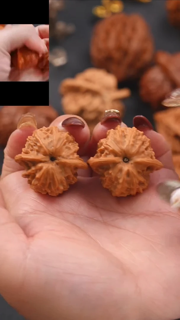 【闪购商品】文玩核桃把件36七步沟公子帽