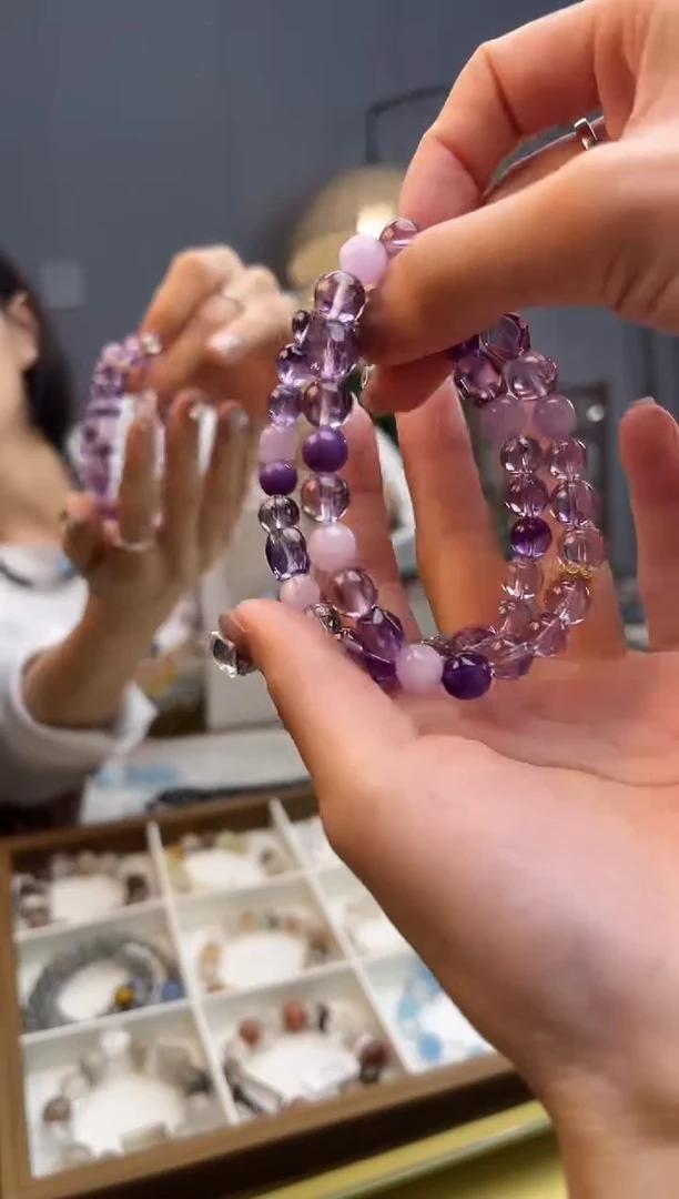 【闪购商品】水晶手链合金紫水FL