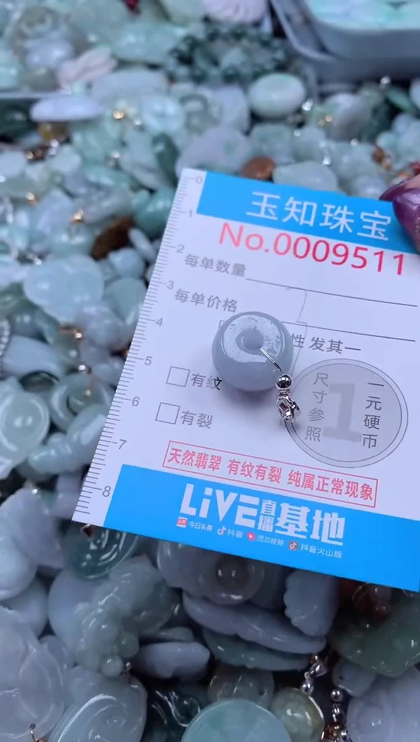 翡翠未镶嵌吊坠(不含链)9511