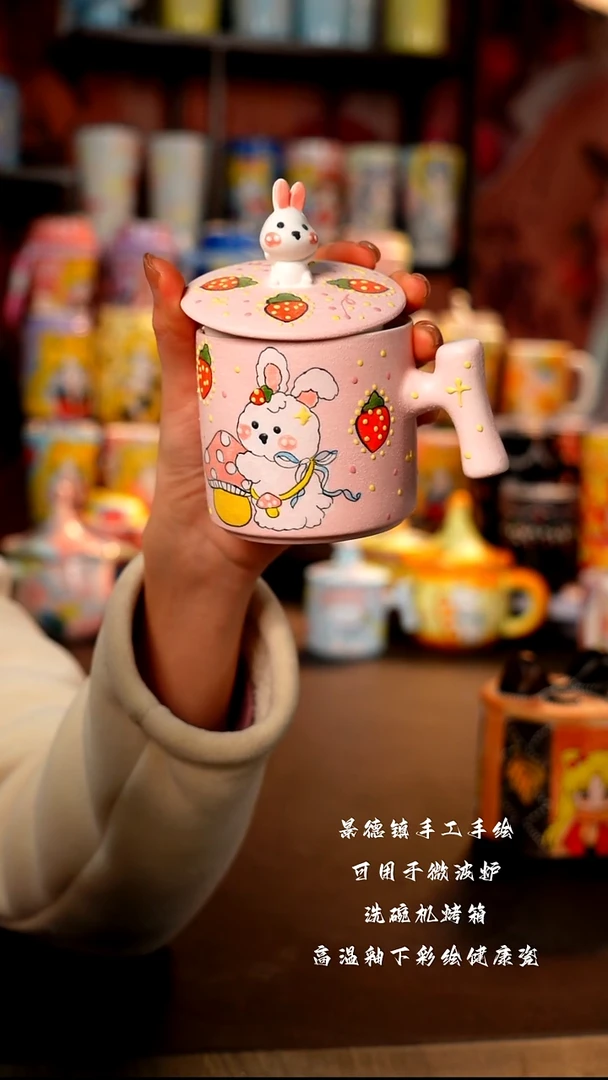景德镇陶瓷手绘杯杯