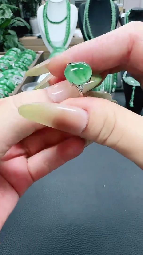 未镶嵌1石英质玉（非洲翠）/0308