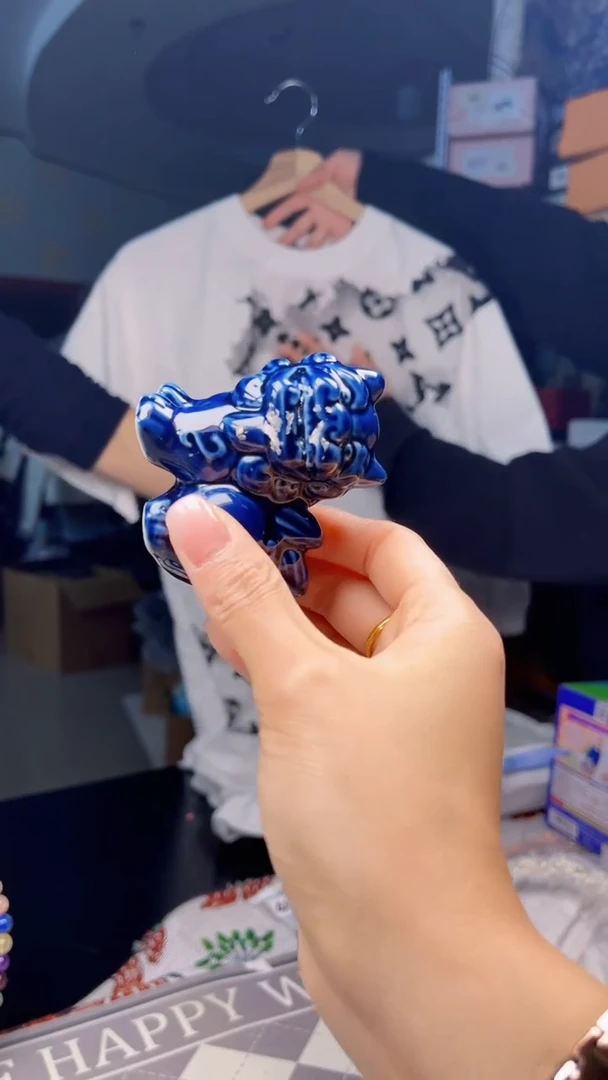 瓷片陶茶666文玩周边多人 水墨驴m