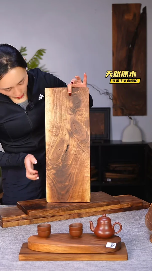 木北美黑胡桃原木.干裂疤结不属于商品质量问题完美主义者慎拍