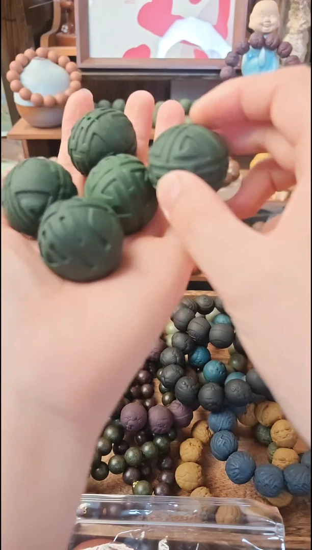 泥塑抹茶二苏福禄寿喜才大手念一个