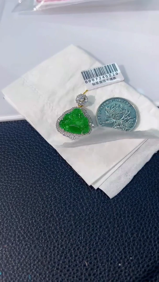 颈饰未镶嵌翡翠 缅料A货/支持复检/一件