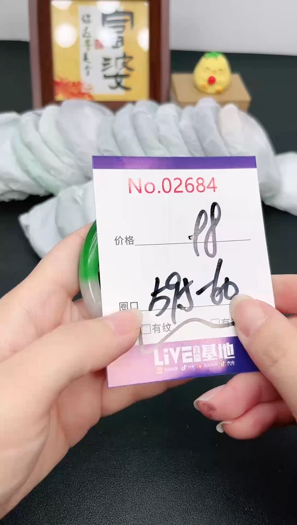 未镶嵌手镯翡翠2684