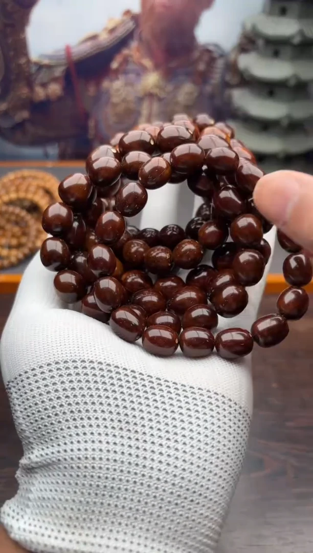 紫金鼠手串9号枣珠
