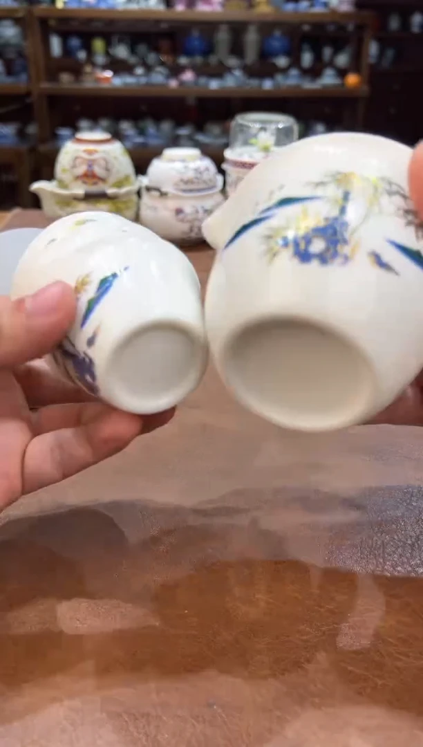 真的很便宜超好看会开片的旅行茶具