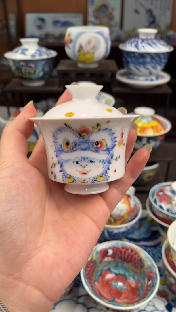 拙明院（清仓价格）两才盖碗