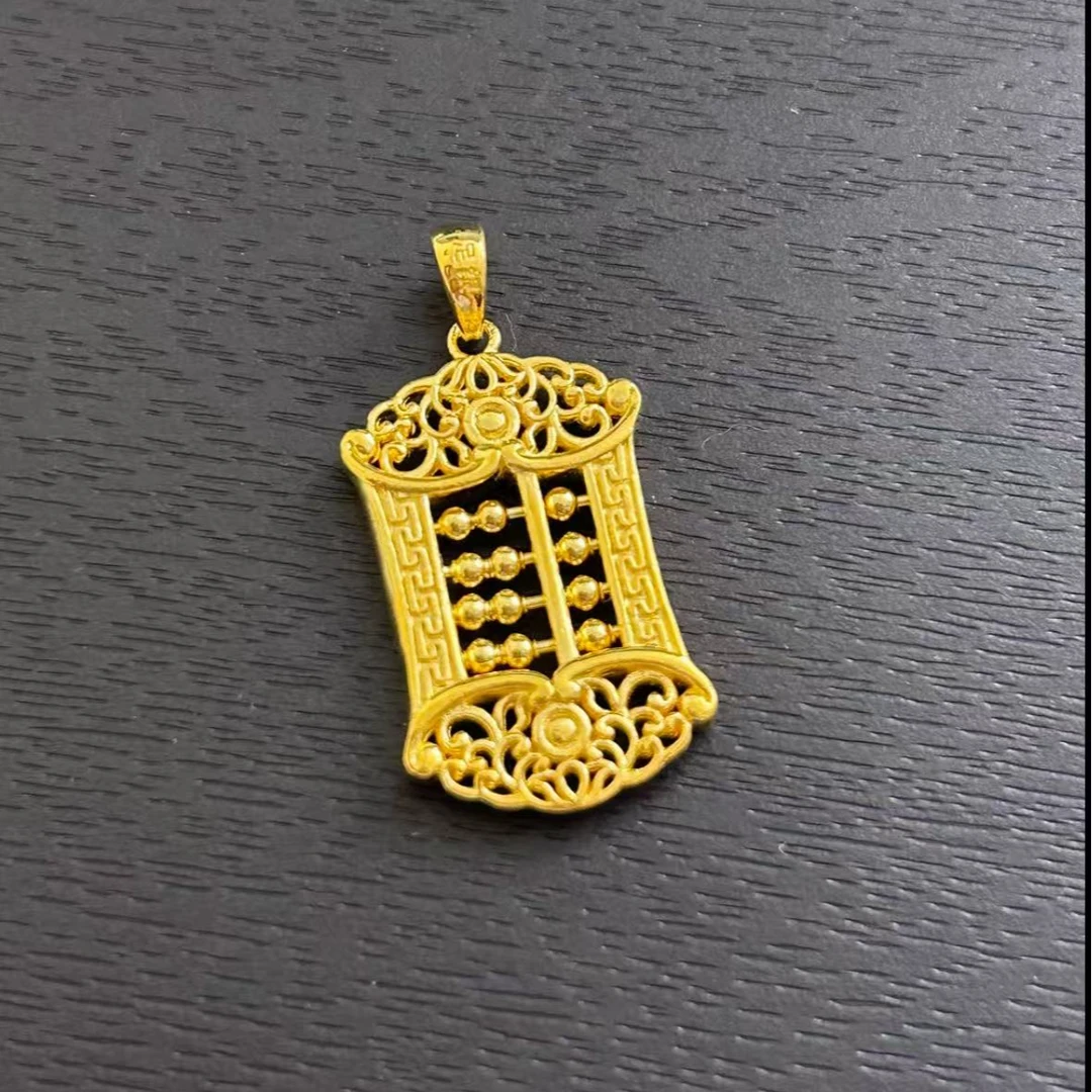 吊坠足银 【雯雯专享】足银祥云算盘吊坠 YDZ695