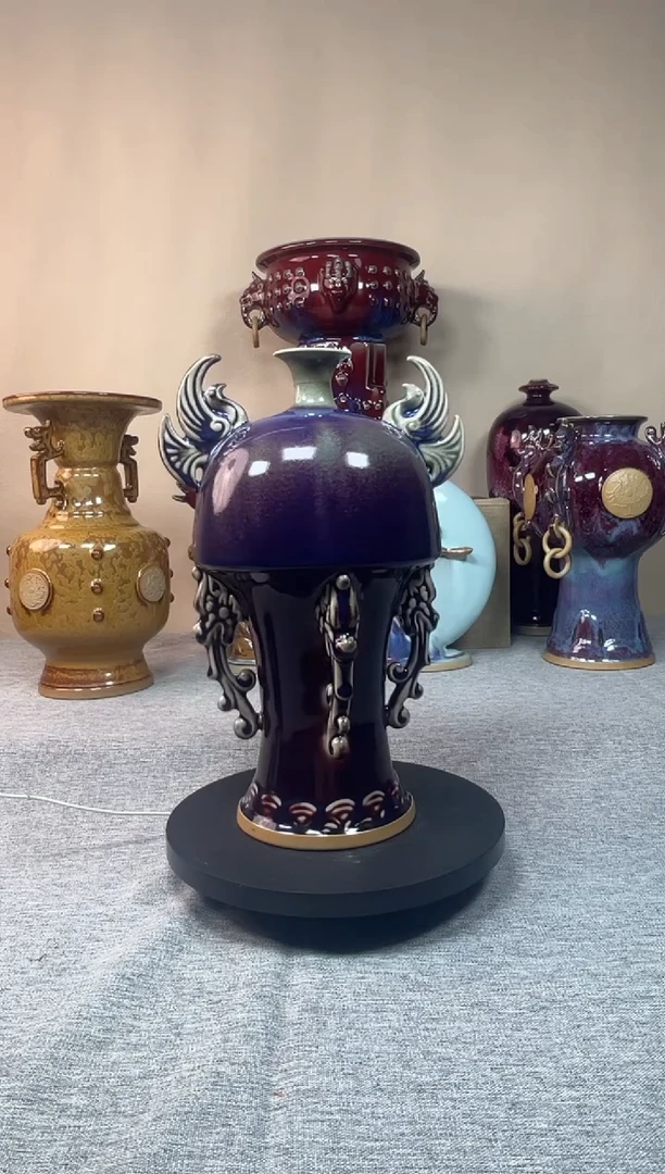 摆件神垕钧瓷收藏工艺品