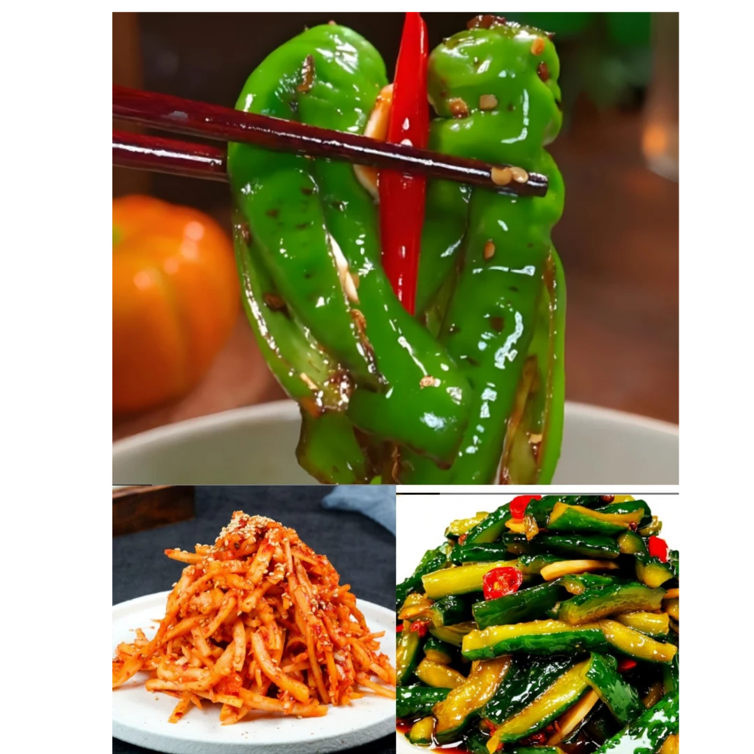 [3袋组合]桔梗+黄瓜+螺丝椒250克/袋 开袋即食 下饭菜 爽口咸菜