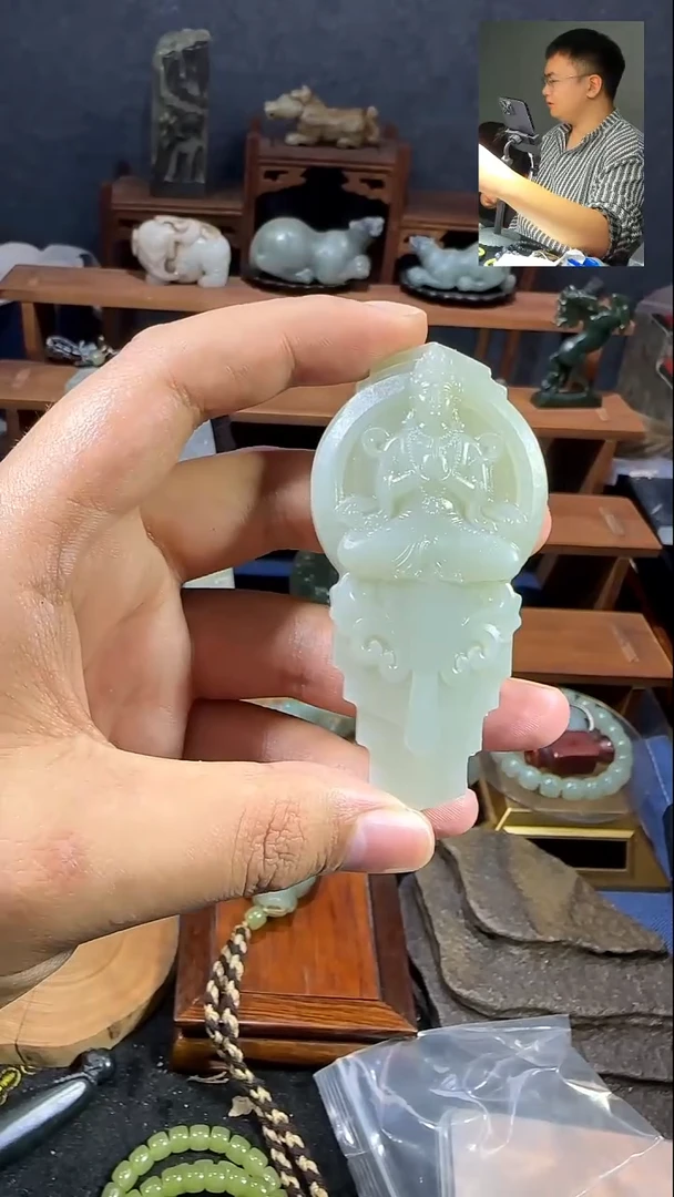 吊坠(不含链)未镶嵌和田玉牛**天1