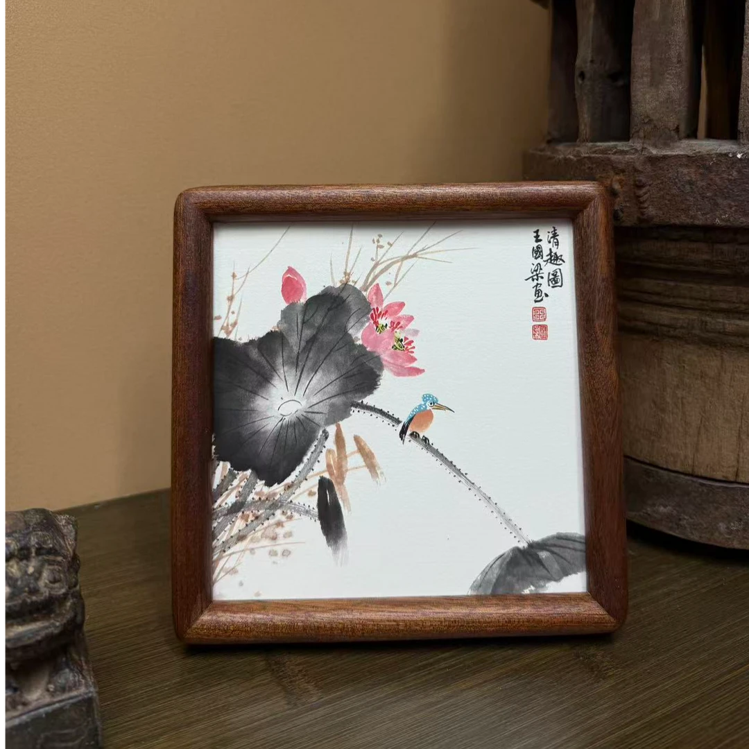 《清趣图》17×17花鸟装饰画