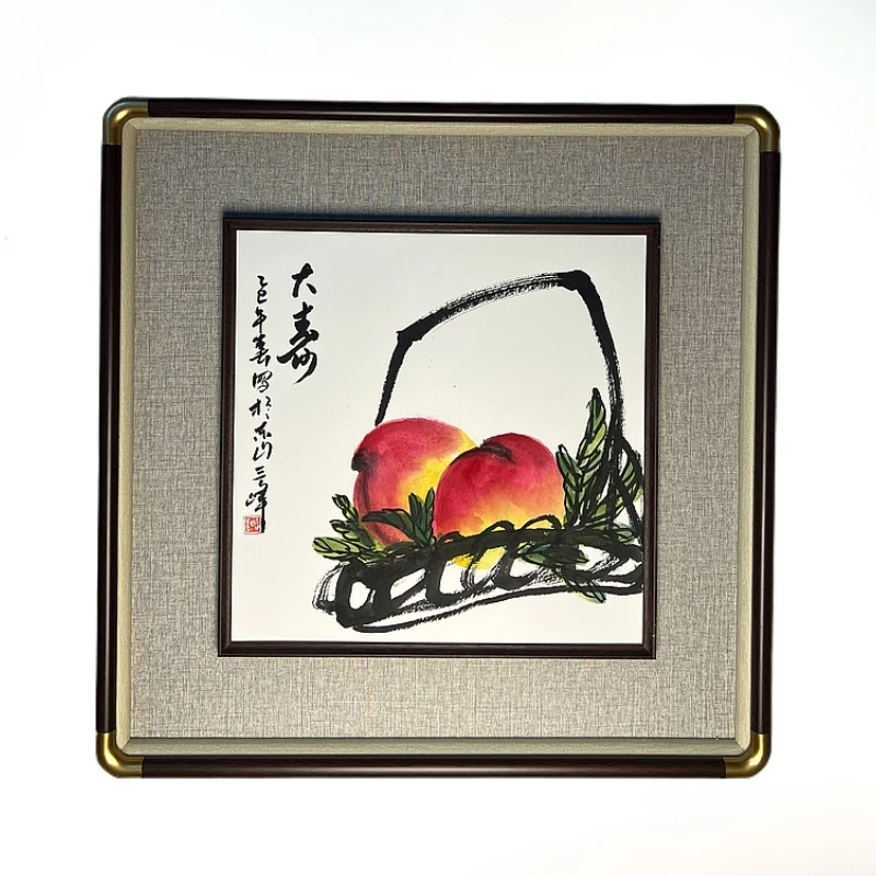 家具挂画装饰画大寿长寿健康玄关客厅书房卧室挂画中式