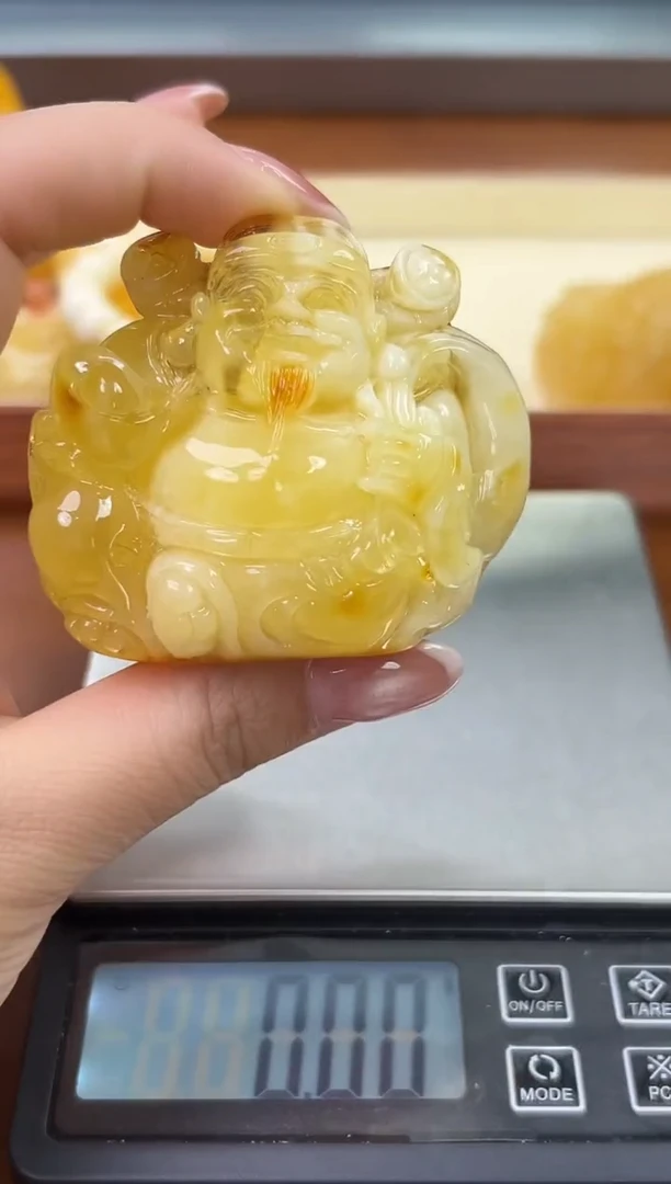 未镶嵌蜜蜡裸石琥珀蜜蜡吊坠