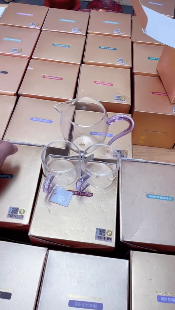 晶彩/怡然茶海/浅紫+清禾杯浅紫