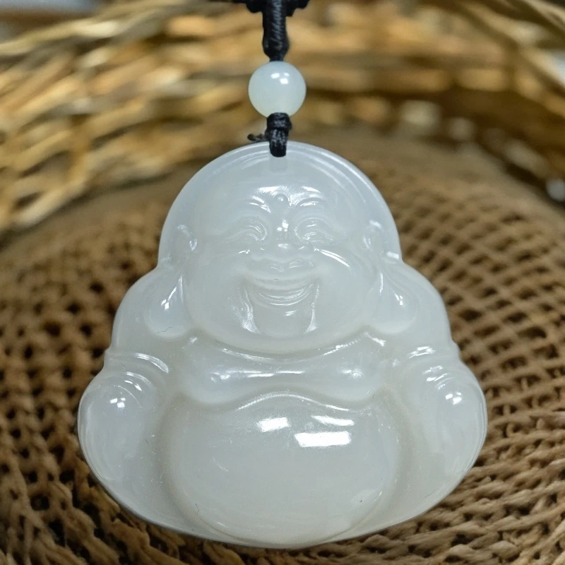 卡35 和田玉大肚佛公  吊坠