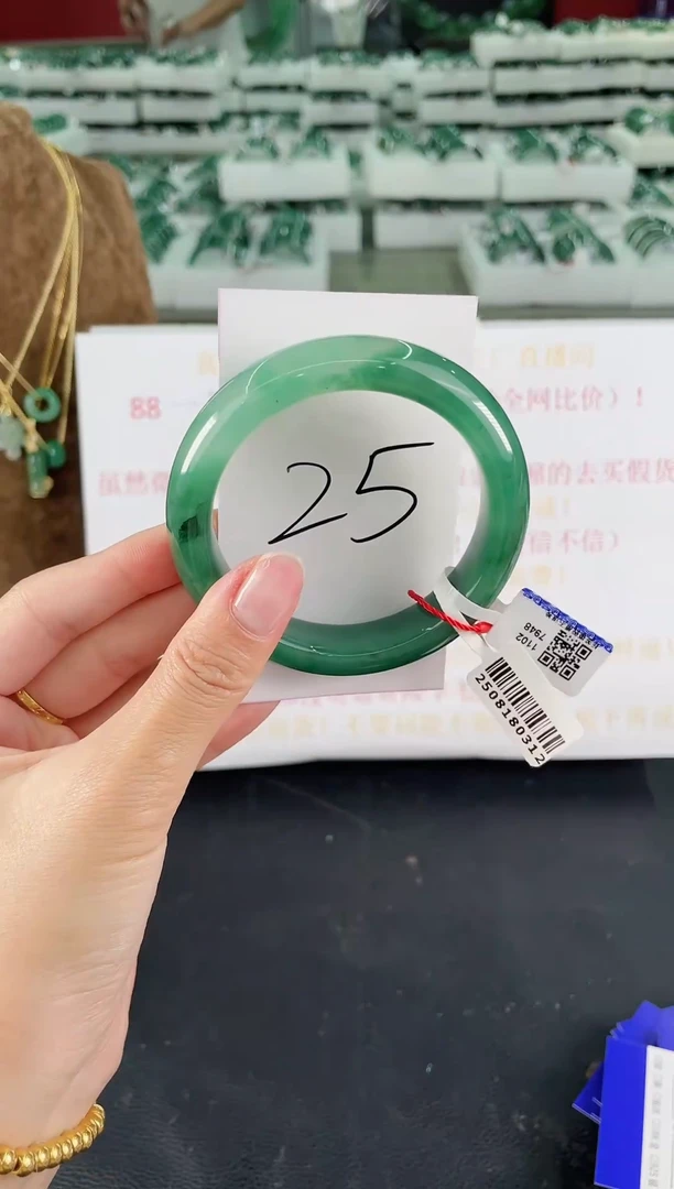 未镶嵌手镯石英质玉（非洲翠）微瑕介意勿拍