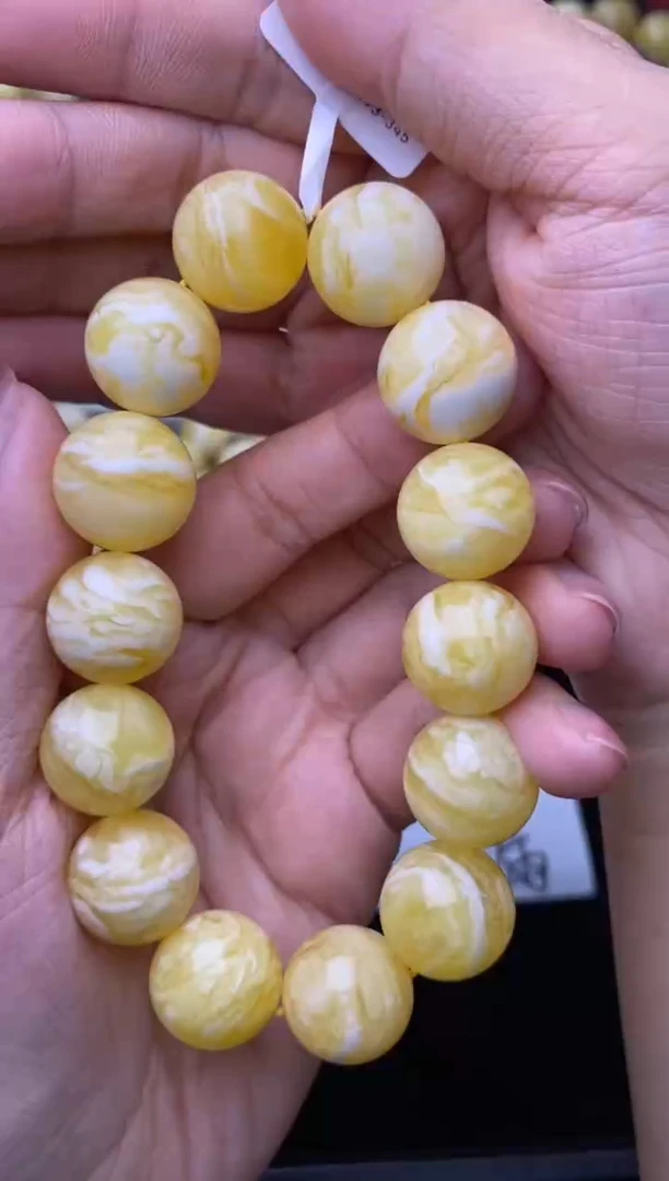 裸石琥珀未镶嵌16mm+大小姐珠宝17